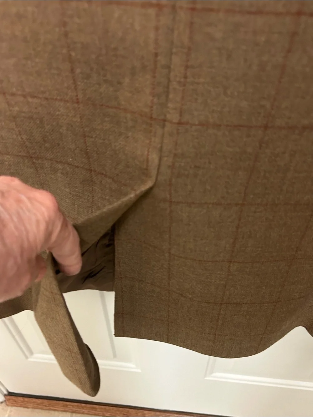 Jos. A. Bank Brown Windowpane Wool Sport Coat
